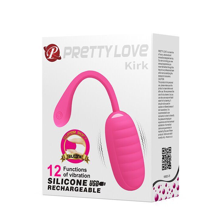 Віброяйце серії Pretty Love - Kirk EGG Pink, BI-014654-1