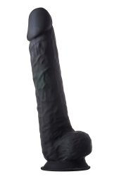 Фалоімітатор гігантський реалістичний Dreamtoys Real Love на присосці з мошонкою, чорний