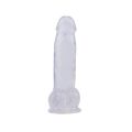 Фаллоимитатор с яичками Chisa Hi-Rubber 7.0 Inch Dildo на присоске, прозрачный