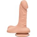 Фаллоимитатор из киберкожи Doc Johnson The D - Super D - 6 Inch With Balls - ULTRASKYN - White, диаметр 3,8см