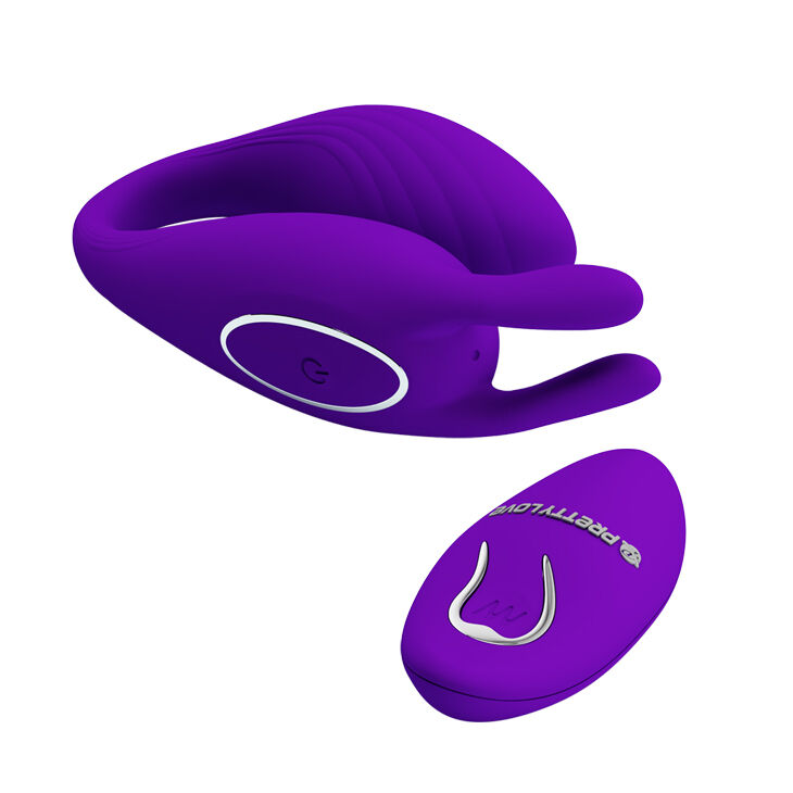 Вібратор для пар V-подібної форми Pretty Love Bill Stimulator Purple