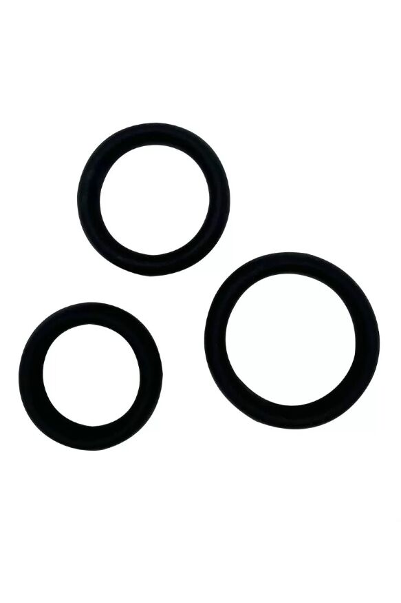 Набор эрекционных колец Alive Sensual Pleasure Rings черные