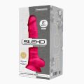 Фалоімітатор SilexD Vetus Pink (MODEL 1 size 8in), двошаровий, силікон + Silexpan, діаметр 4,2см