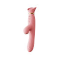 Вибратор с подогревом и вакуумной стимуляцией ZALO ROSE RABBIT PINK