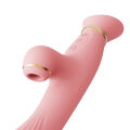 Вибратор с подогревом и вакуумной стимуляцией ZALO ROSE RABBIT PINK