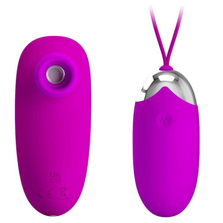 Виброяйце и клиторальный стимулятор - Pretty Love Orthus Multifunctional 2 in 1 Vibrator Purple