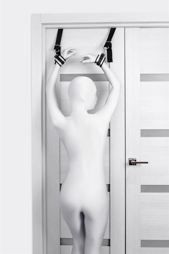 Фіксатори для рук - Anonymo hand clamps, polyester, silver, 23 cm