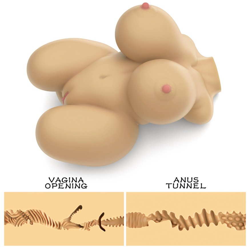 Торс пышной женщины LoveToy Streetgirl's #6 Flesh
