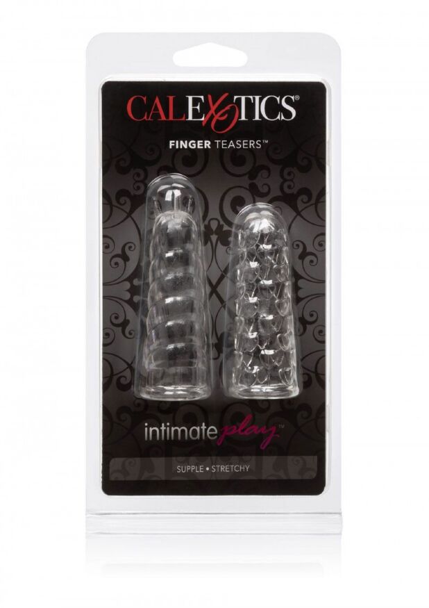 Насадки на палец California Exotic, рельефные, 2 шт