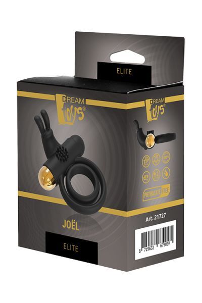 Ерекційне віброкільце Dream Toys Elite Joel Luxxe, чорний