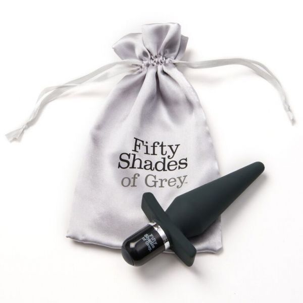 Анальная пробка Fifty Shades of Grey - Delicious Fullness Vibrating Butt Plug, 14х3,2 см