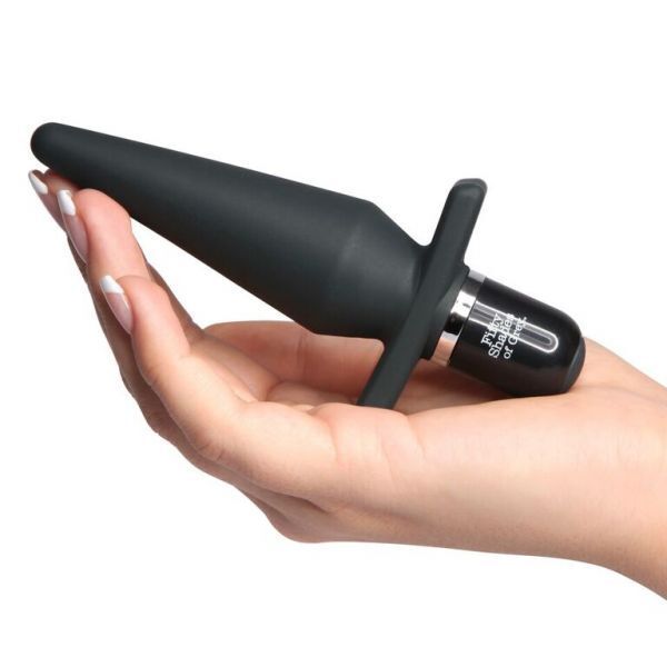 Анальная пробка Fifty Shades of Grey - Delicious Fullness Vibrating Butt Plug, 14х3,2 см