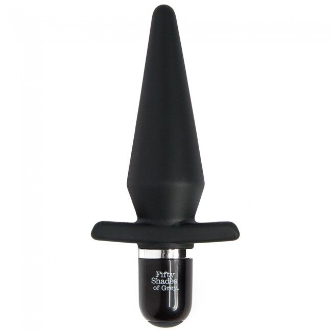 Анальная пробка Fifty Shades of Grey - Delicious Fullness Vibrating Butt Plug, 14х3,2 см