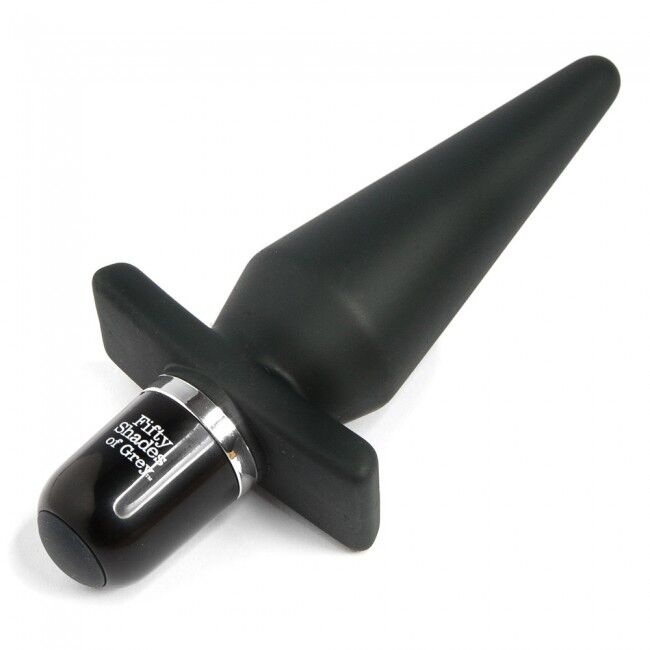 Анальная пробка Fifty Shades of Grey - Delicious Fullness Vibrating Butt Plug, 14х3,2 см