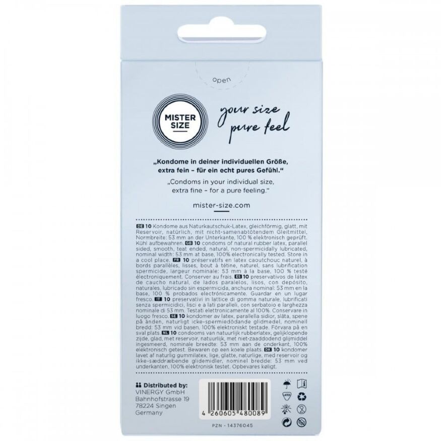 Презервативы Mister Size 53mm, 10 шт