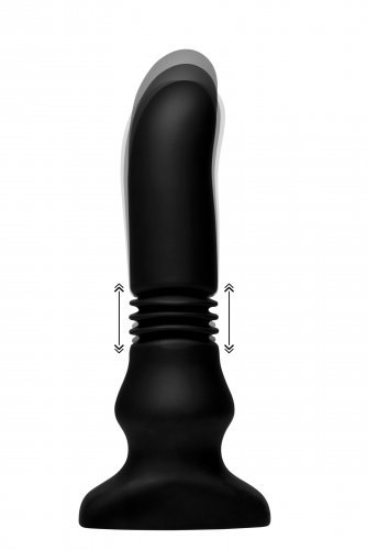 Анальный вибратор с толчковыми движениями Thunderplugs Silicone Vibrating &amp; Thrusting Plug