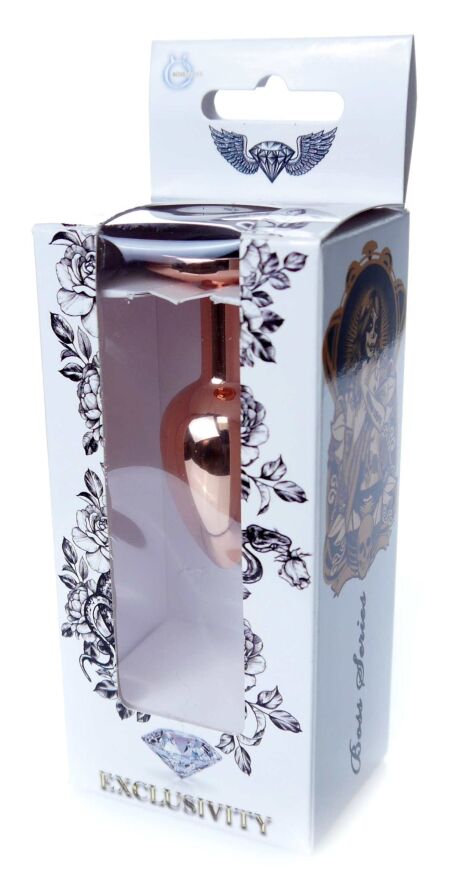 Анальная пробка Boss Series - Jewellery Red Gold PLUG Black S, BS6400111