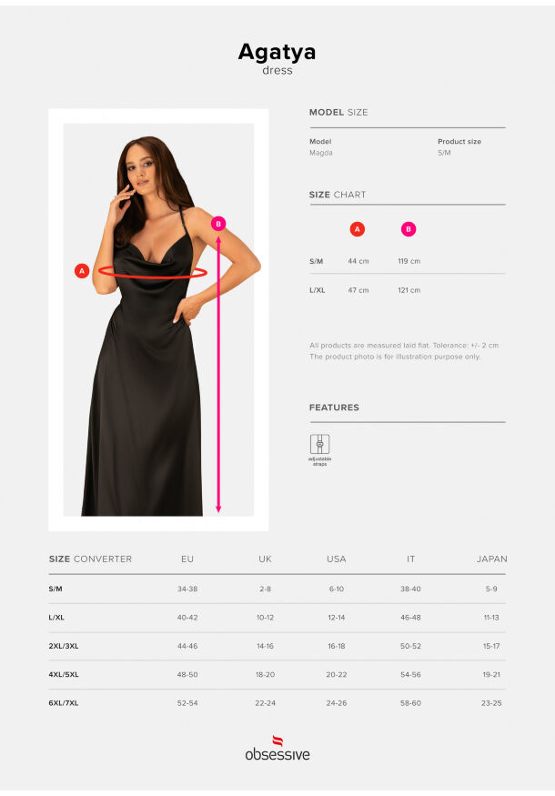 Платье сексуальное Obsessive Agatya dress S/M
