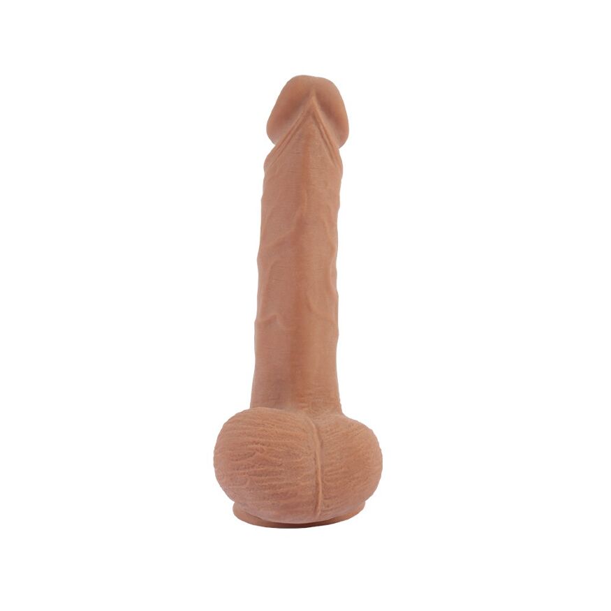 Фаллоимитатор реалистичный с мошонкой Chisa T-skin ReaL Desire Sniper на присоске, бежевый