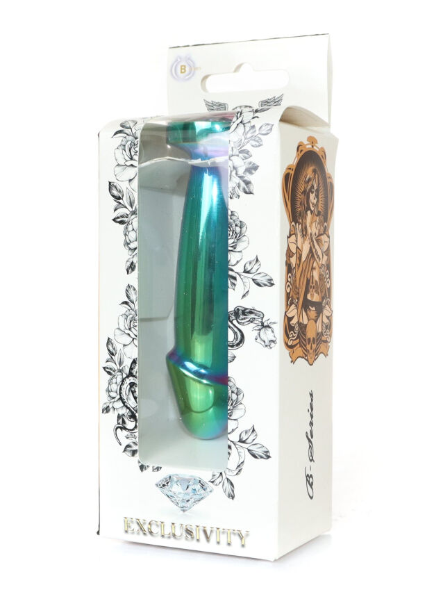 Металлический анальный плаг в виде пениса Boys Series - Jewellery Multicolour Penis PLUG ( размер M ), BS6400142