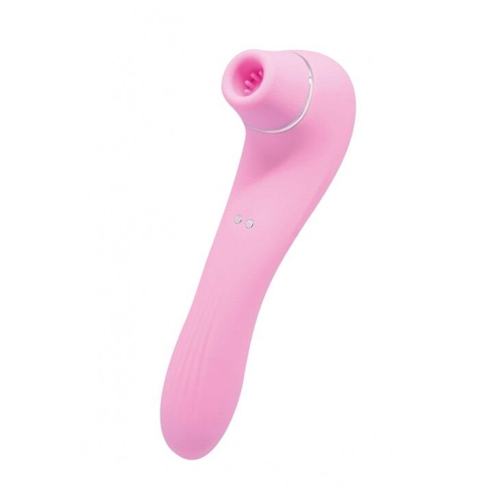 Вакуумный стимулятор с вибрацией Wooomy Smoooch Pink Clitoral Suction &amp; Vibration