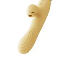 Вибратор с подогревом и вакуумной стимуляцией ZALO ROSE RABBIT YELLOW