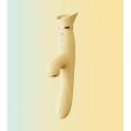 Вибратор с подогревом и вакуумной стимуляцией ZALO ROSE RABBIT YELLOW