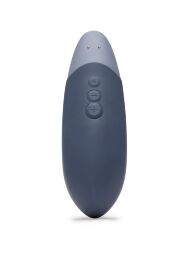 Вибратор для стимуляции клитора бесшумный Womanizer Vibe, темно-синий