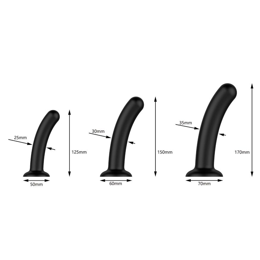Набор дилдо Nexus Dilating Set (17см, 15см, 12,5см) (мятая упаковка!!!)