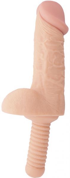 Фаллоимитатор с рукоятью BIGSTUFF DONG WITH HANDLE 9.5' FLESH