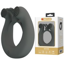 Эрекционное вибро кольцо Pretty Love - Master Ring GREY, BI-210324-1