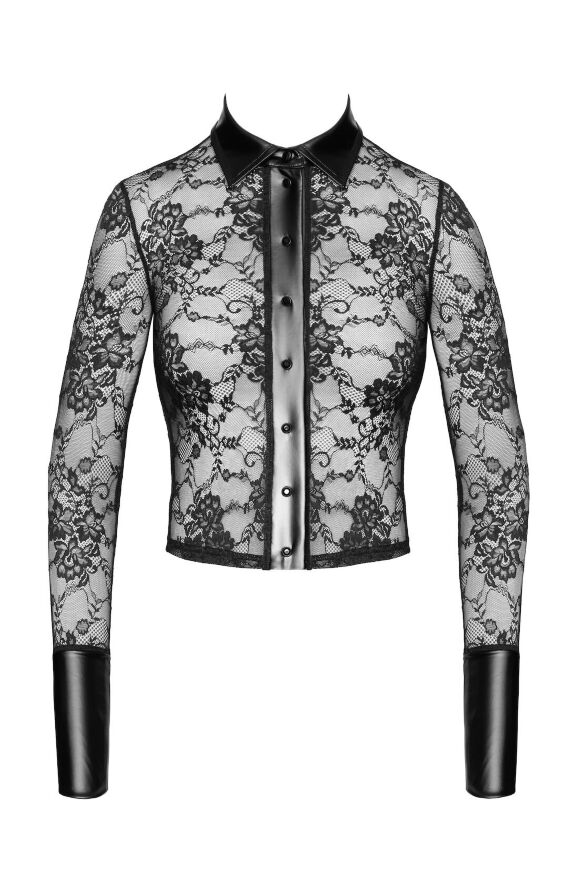 Блуза Noir Handmade F377 Noirelle Lace Button-up Shirt M
