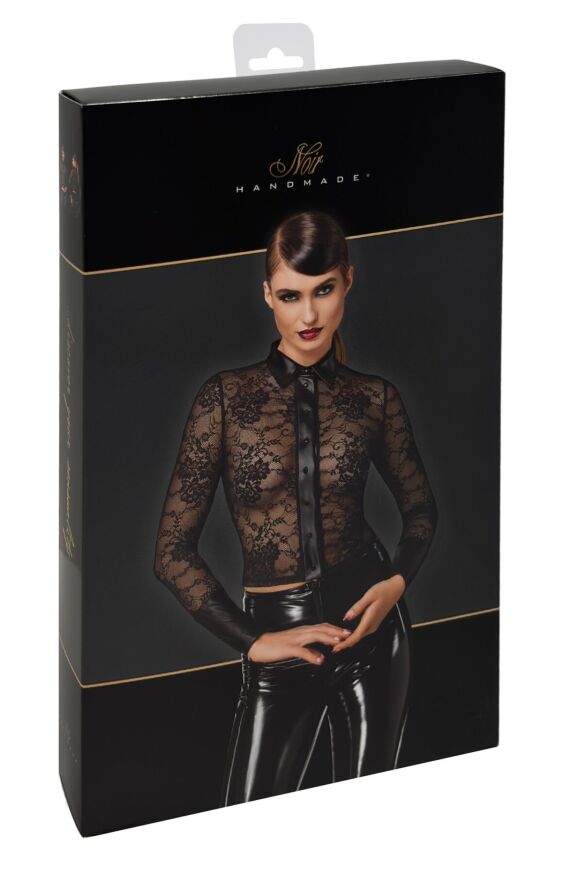 Блуза Noir Handmade F377 Noirelle Lace Button-up Shirt M