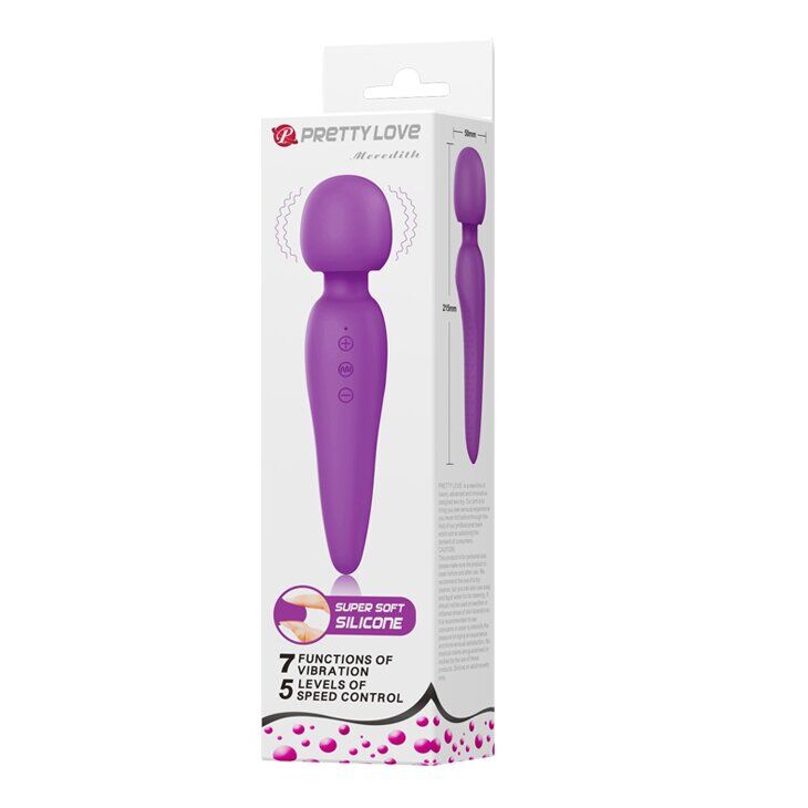 Вібромасажер Pretty Love - Meredith USB Purple, BI-014668
