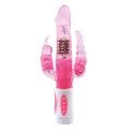 Вибромассажер ротатор с анальным и клиторальным стимулятором PRETTY BUNNY, BW-065005