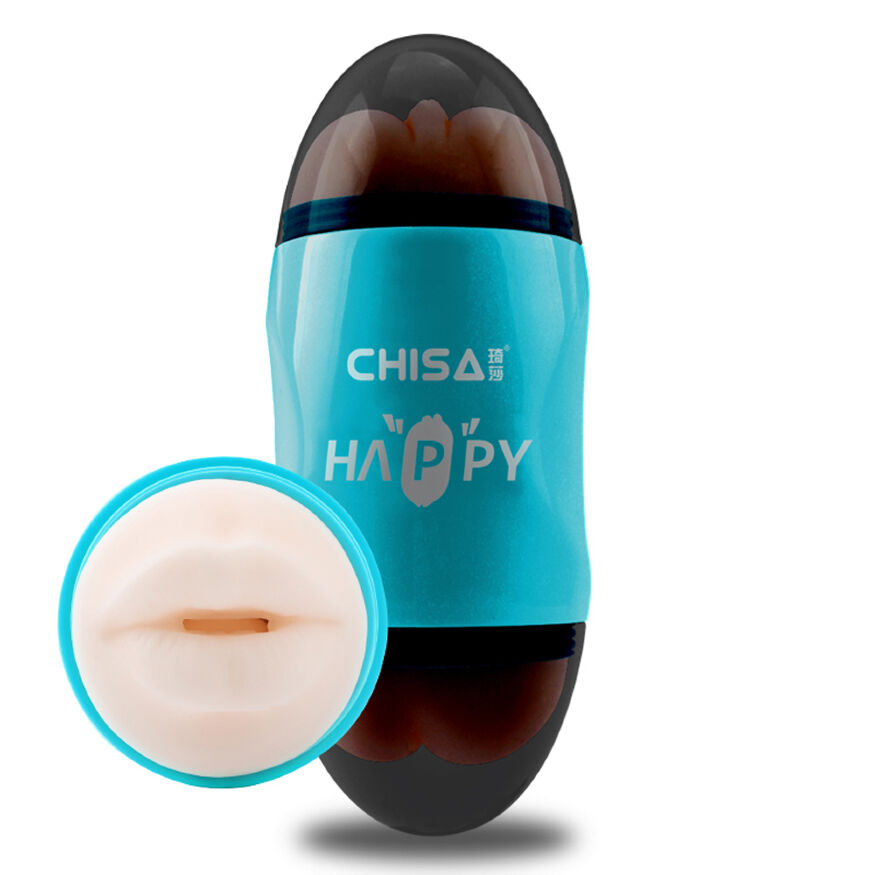 Мастурбатор Вагина и Рот в колбе Chisa Portable Happy Cup 