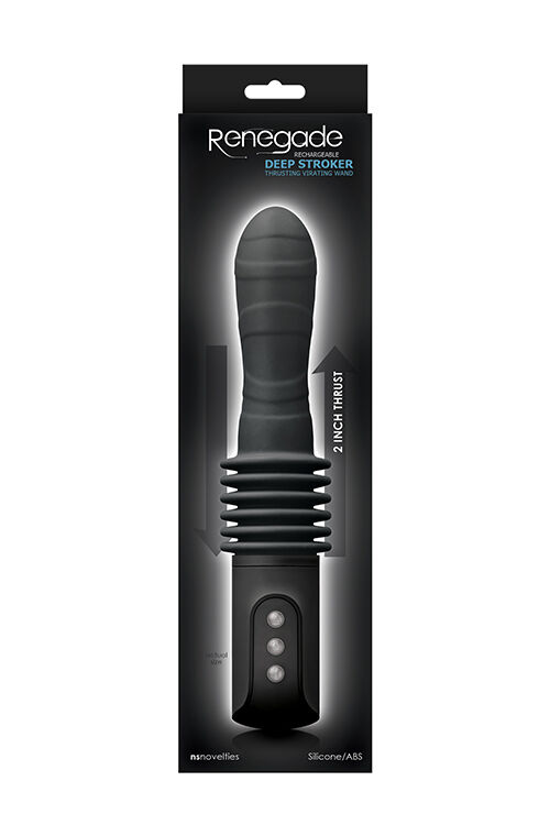 Вибратор с интенсивной вибрацией RENEGADE DEEP STROKER BLACK
