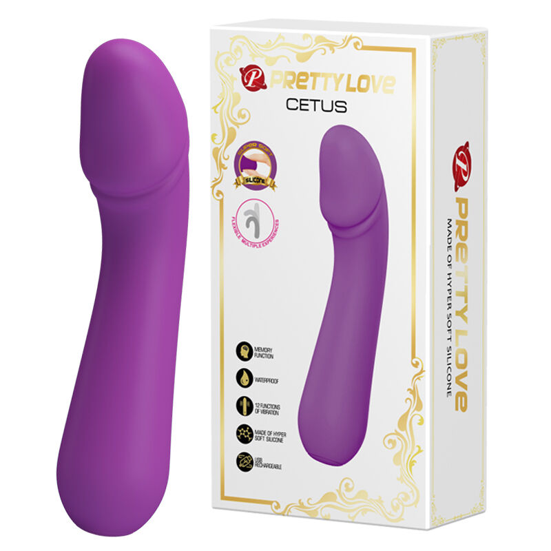 Водонепроникний вібратор - Pretty Love Cetus Vibrator Purple