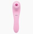 Вибратор и вакуумный стимулятор Alive Midnight Quiver Pink - игрушка 2 в 1