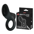 Ерекційне кільце з вигнутим відростком  Pretty Love Cobra Penis Ring Black