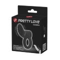 Ерекційне кільце з вигнутим відростком  Pretty Love Cobra Penis Ring Black