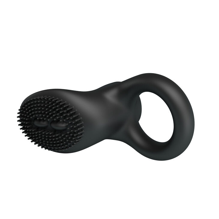 Ерекційне кільце з вигнутим відростком  Pretty Love Cobra Penis Ring Black