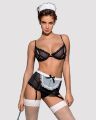 Комплект сексуальной горничной Obsessive Maidme set 5-pcs L/XL