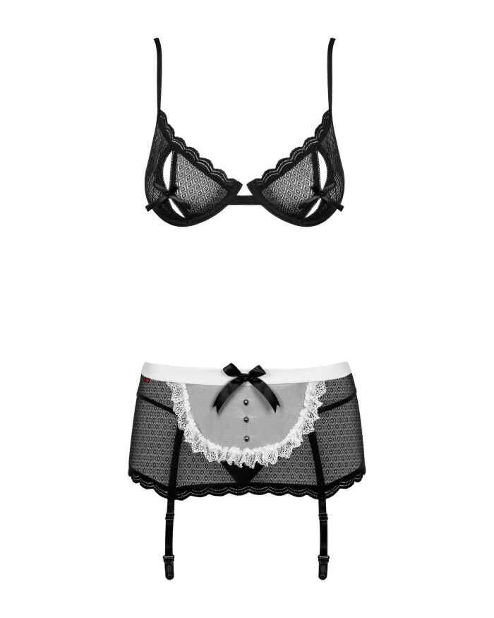 Комплект сексуальной горничной Obsessive Maidme set 5-pcs L/XL