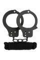Набор BONDX METAL CUFFS &amp; LOVE ROPE SET, BLACK