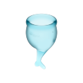 Менструальные чаши SATISFYER FEEL SECURE MENSTRUAL CUP LIGHT BLUE