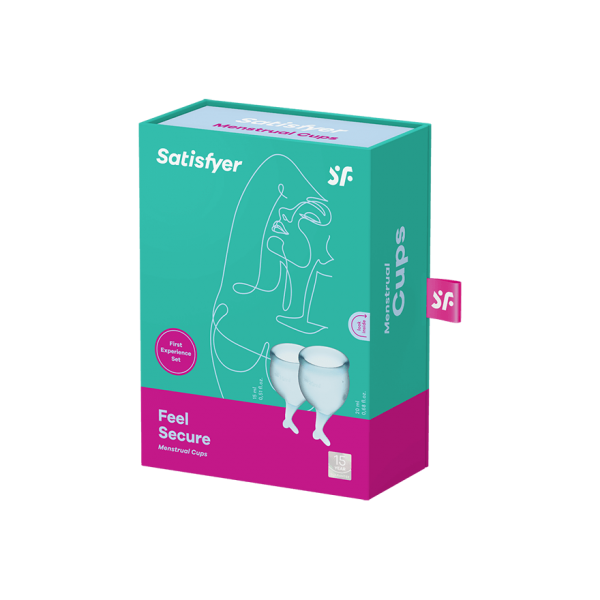 Менструальные чаши SATISFYER FEEL SECURE MENSTRUAL CUP LIGHT BLUE