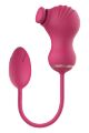 Гибкий двойной стимулятор и вибрационное яйцо Dream Toys Essentials, розовый