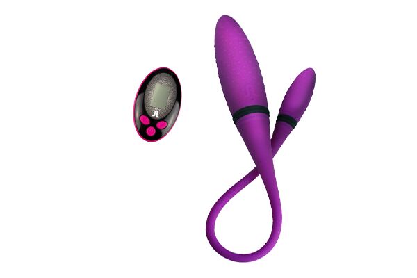 Вибратор двусторонний Adrien Lastic AD-2 с пультом LRS