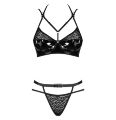 Комплект белья сексуальный Obsessive Bagirela 2-pcs set S/M